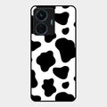 Cow Print Glass Phone Case And Cover For Iqoo Z6 44W