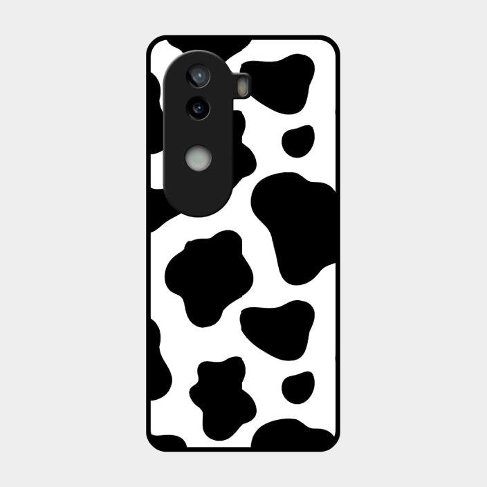 Cow Print Glass Phone Case And Cover For Iqoo Z9S 5G