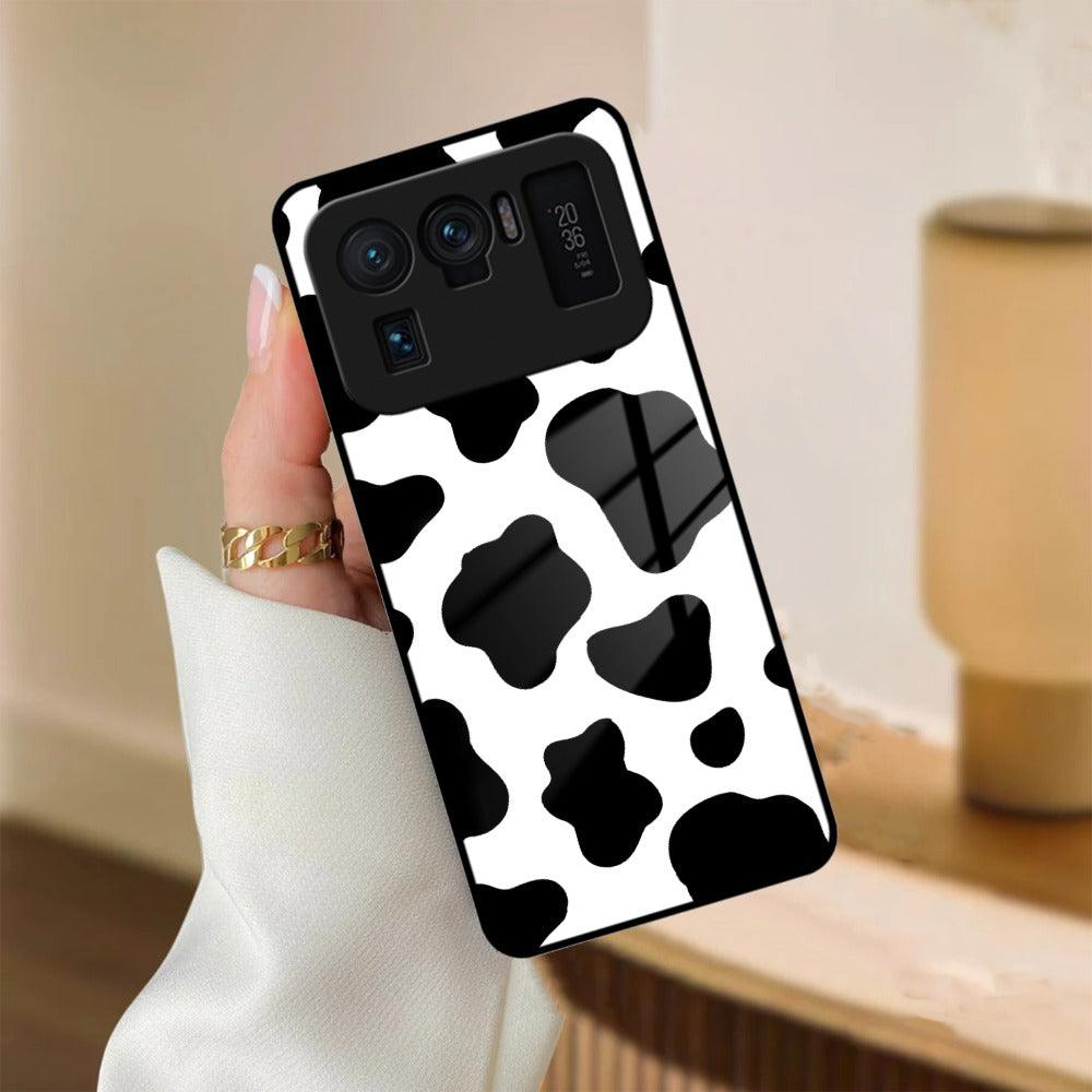 Cow Print Glass Phone Case And Cover For Xiaomi 14 Ultra 5G