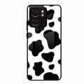Cow Print Glass Phone Case And Cover For Motorola Edge 40