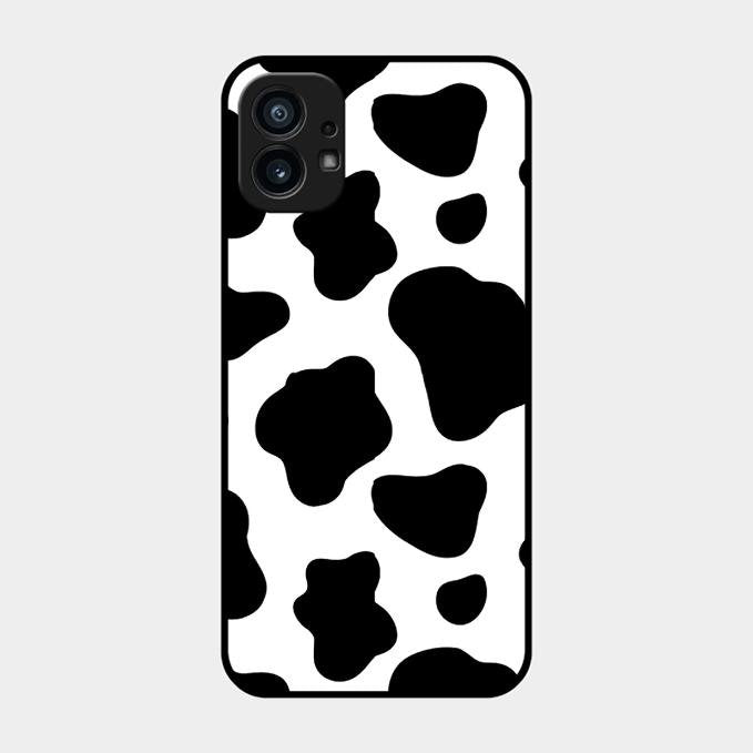 Cow Print Glass Phone Case And Cover For Nothing Phone 1