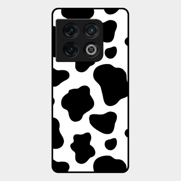 Cow Print Glass Phone Case And Cover For Oneplus 10 Pro 5G