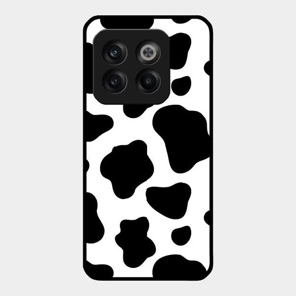 Cow Print Glass Phone Case And Cover For Oneplus 10T 5G