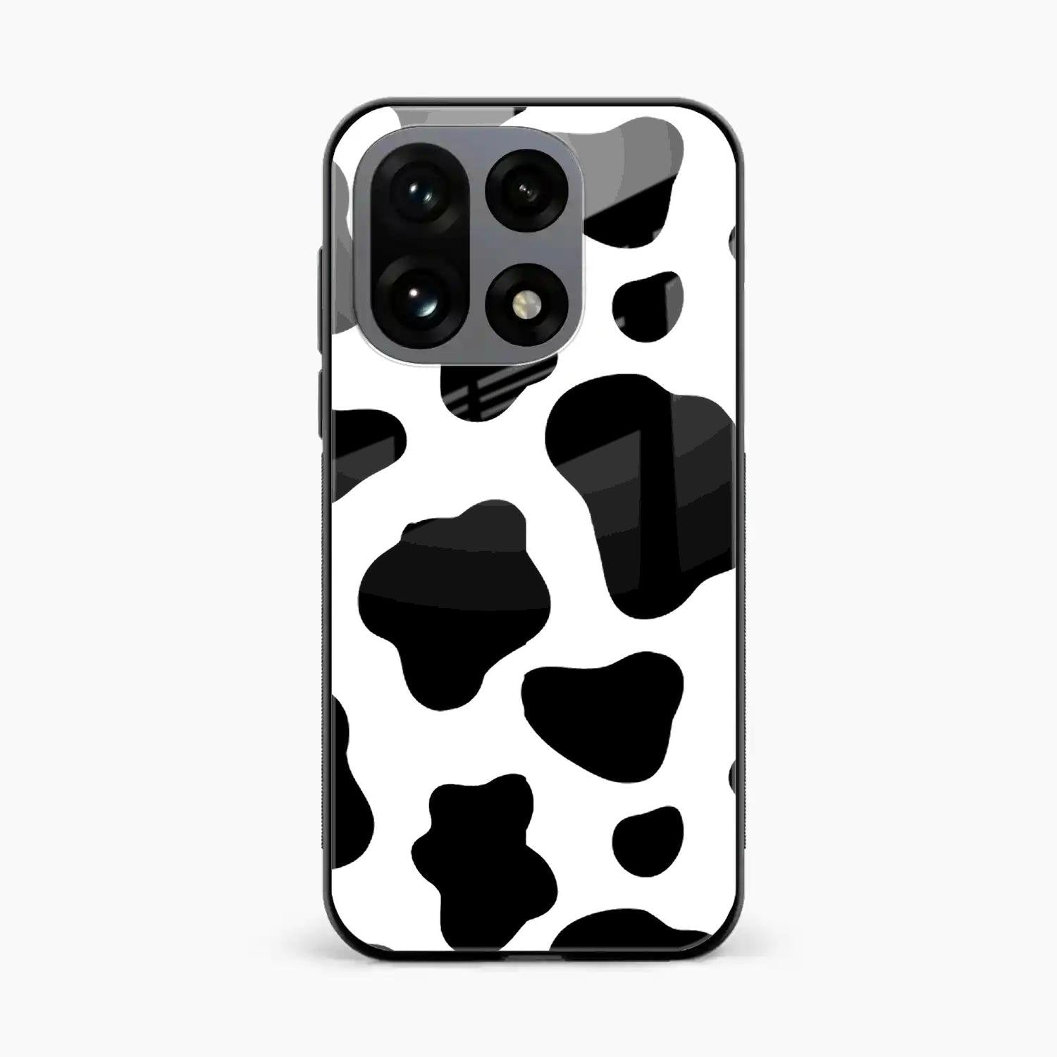 Cow Print Glass Phone Case And Cover For OnePlus 15 5G