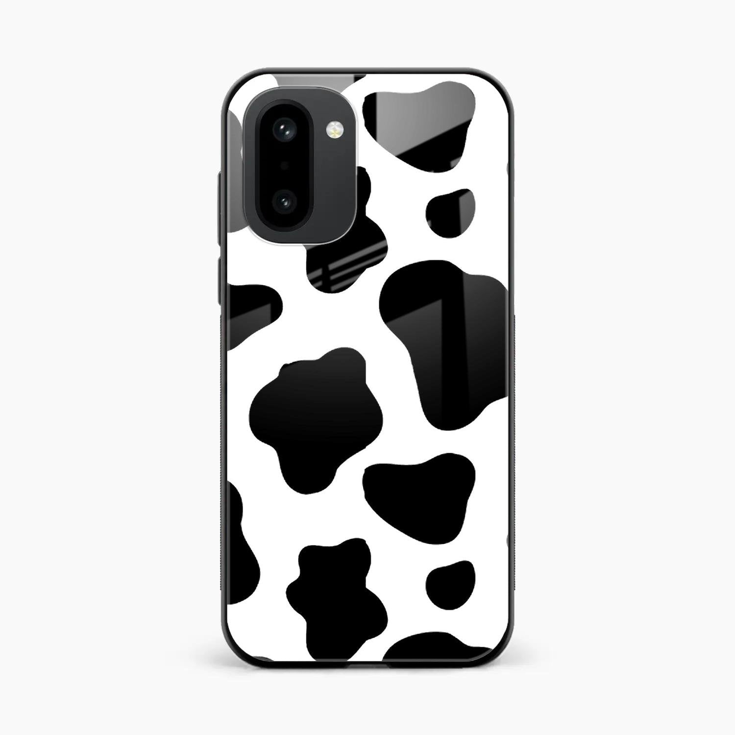 Cow Print Glass Phone Case And Cover For OnePlus 15R 5G