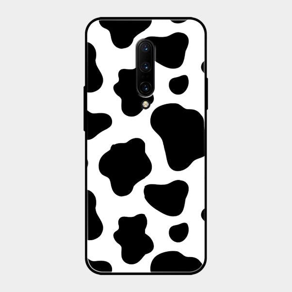 Cow Print Glass Phone Case And Cover For Oneplus 7 Pro