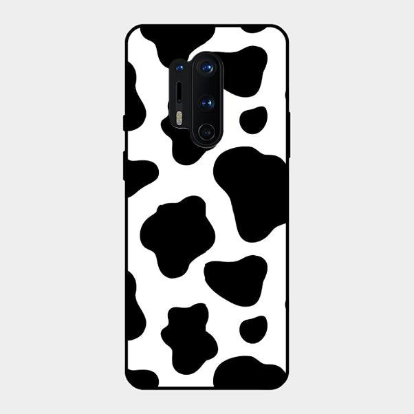 Cow Print Glass Phone Case And Cover For Oneplus 8 Pro