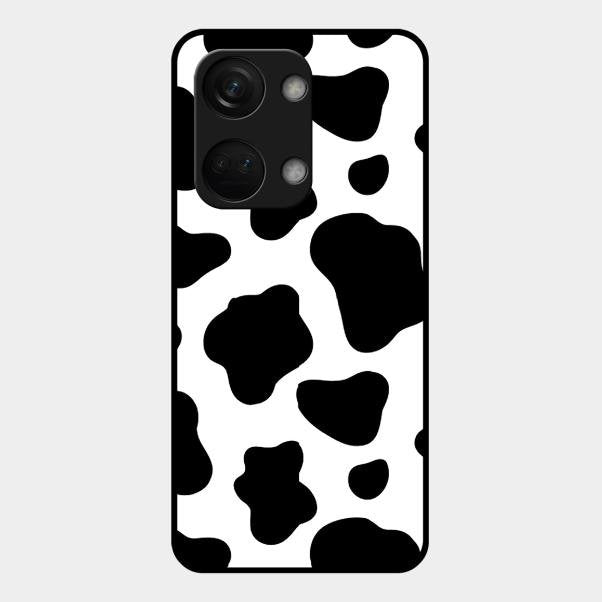 Cow Print Glass Phone Case And Cover For Oneplus Nord 3 5G