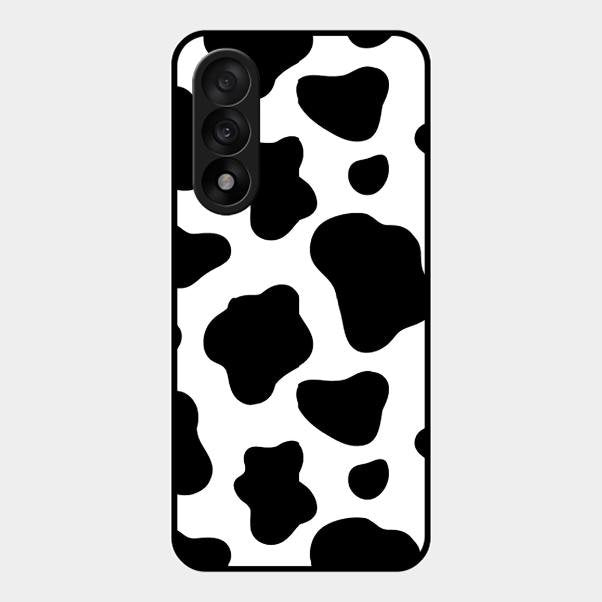 Cow Print Glass Phone Case And Cover For Oneplus Nord 5 5G