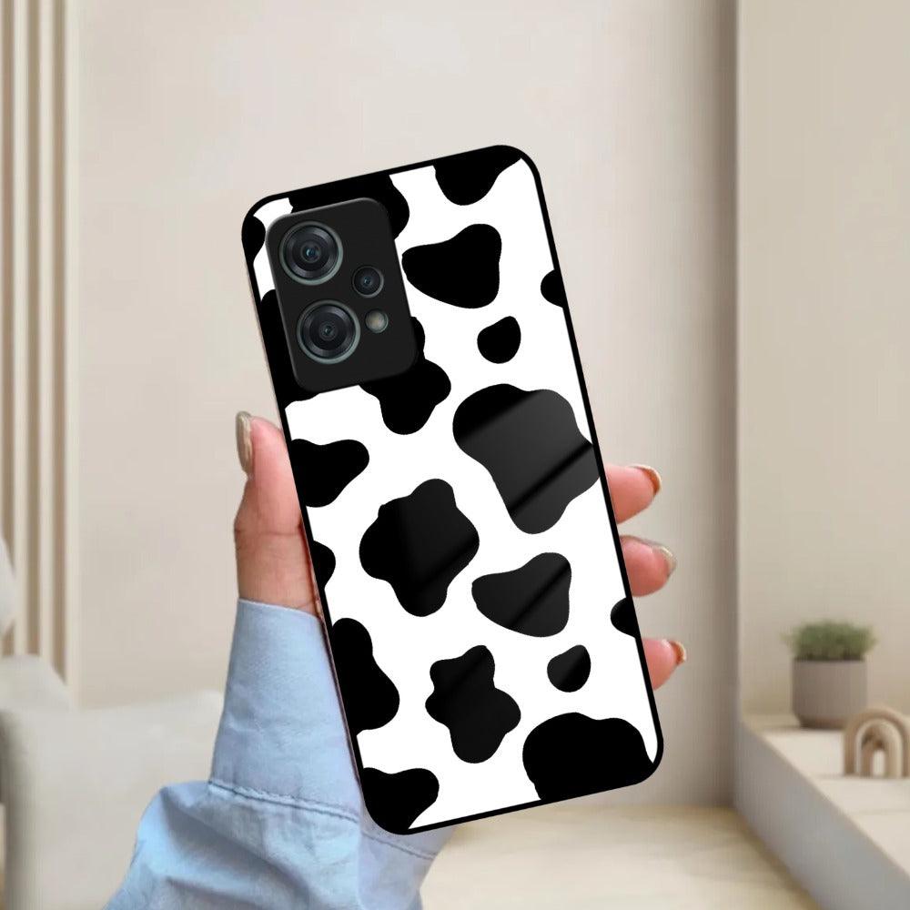 Cow Print Glass Phone Case And Cover For OnePlus