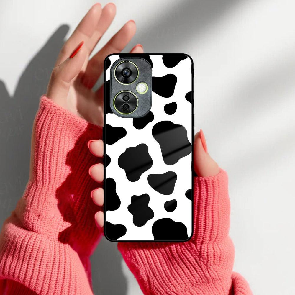 Cow Print Glass Phone Case And Cover For OnePlus