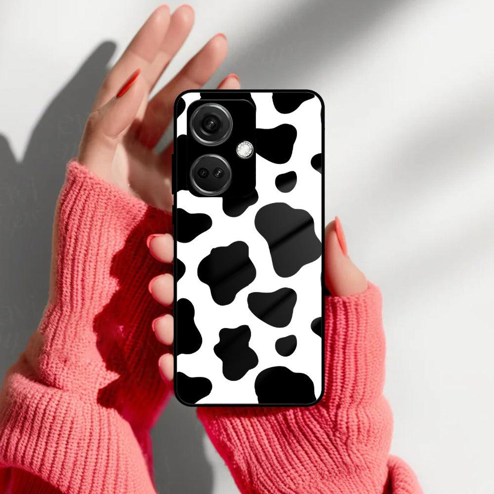 Cow Print Glass Phone Case And Cover For OnePlus