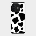 Cow Print Glass Phone Case And Cover For Oppo A3X 5G