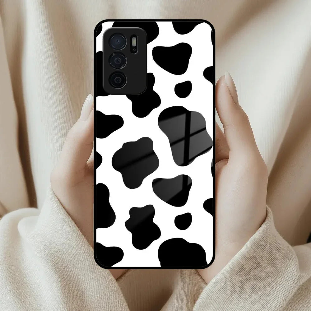 Cow Print Glass Phone Case And Cover For Oppo - ShopOnCliQ