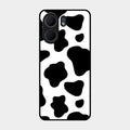Cow Print Glass Phone Case And Cover For Oppo A5X 5G