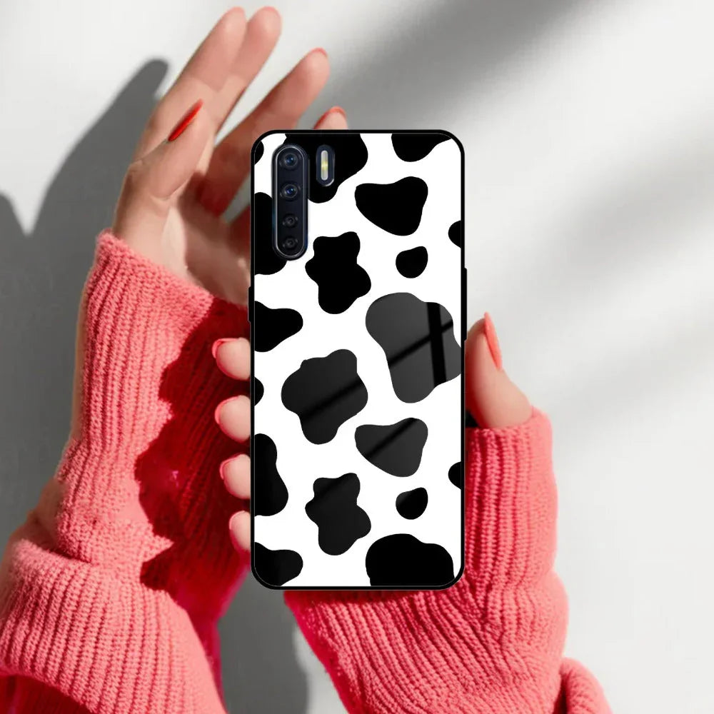 Cow Print Glass Phone Case And Cover For Oppo - ShopOnCliQ