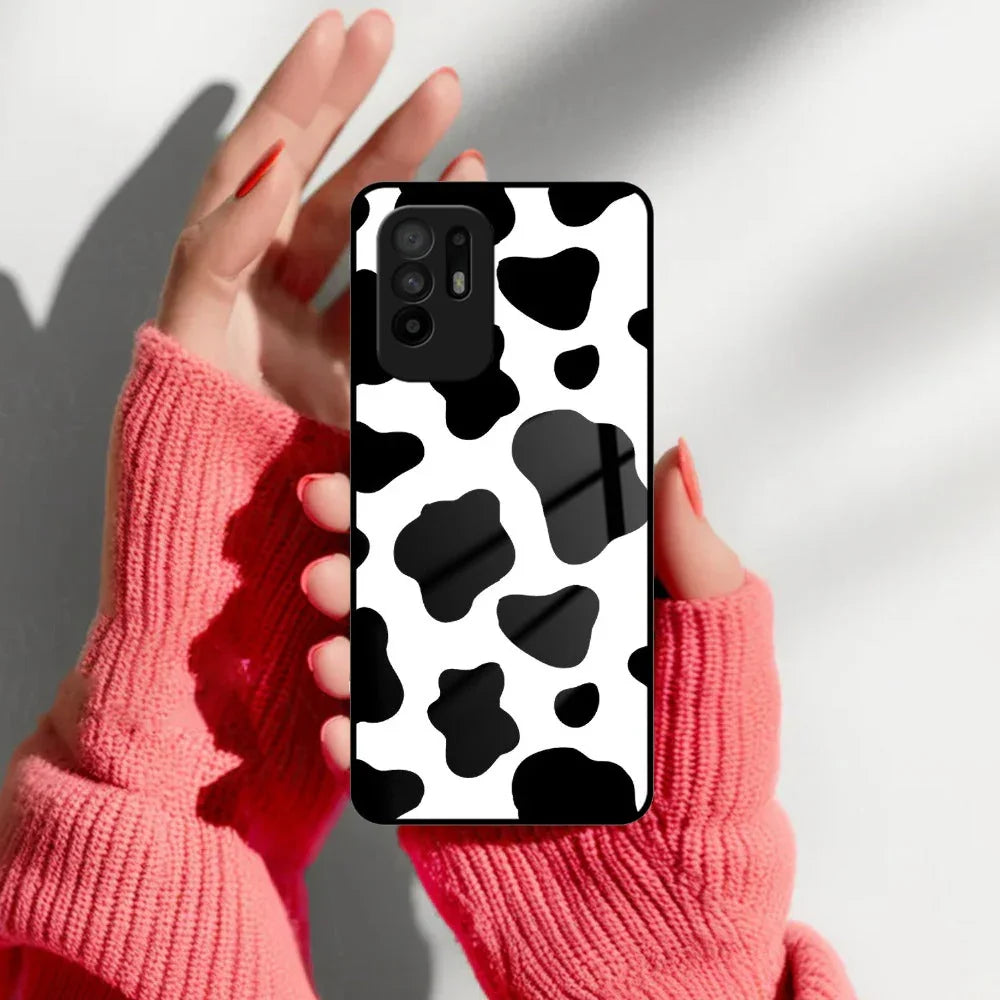 Cow Print Glass Phone Case And Cover For Oppo - ShopOnCliQ