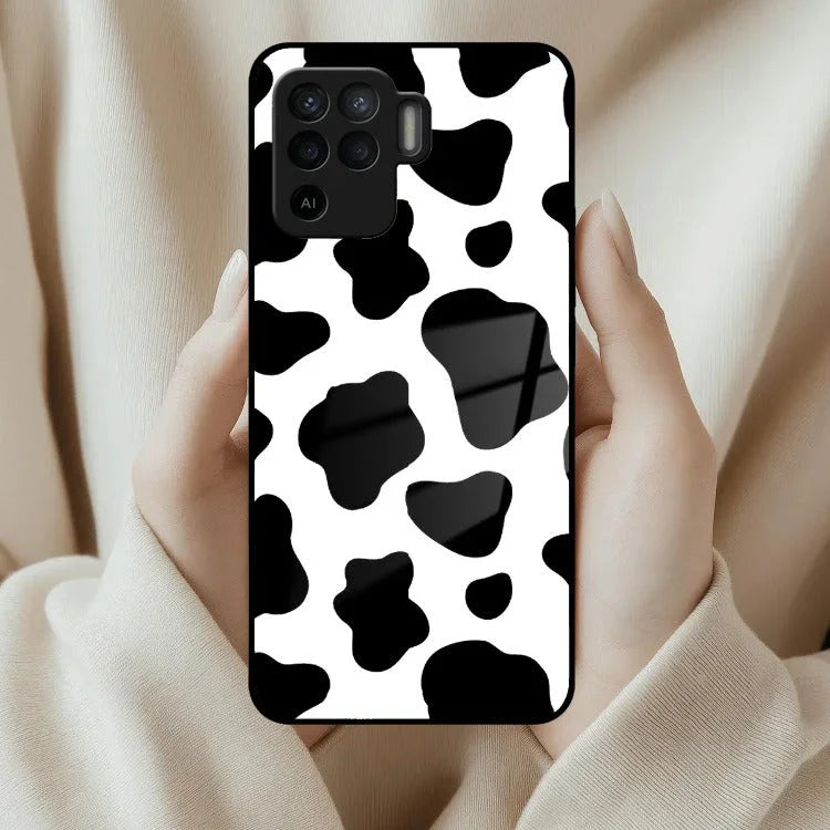 Cow Print Glass Phone Case And Cover For Oppo - ShopOnCliQ