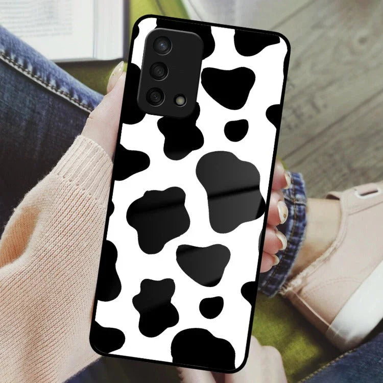 Cow Print Glass Phone Case And Cover For Oppo - ShopOnCliQ