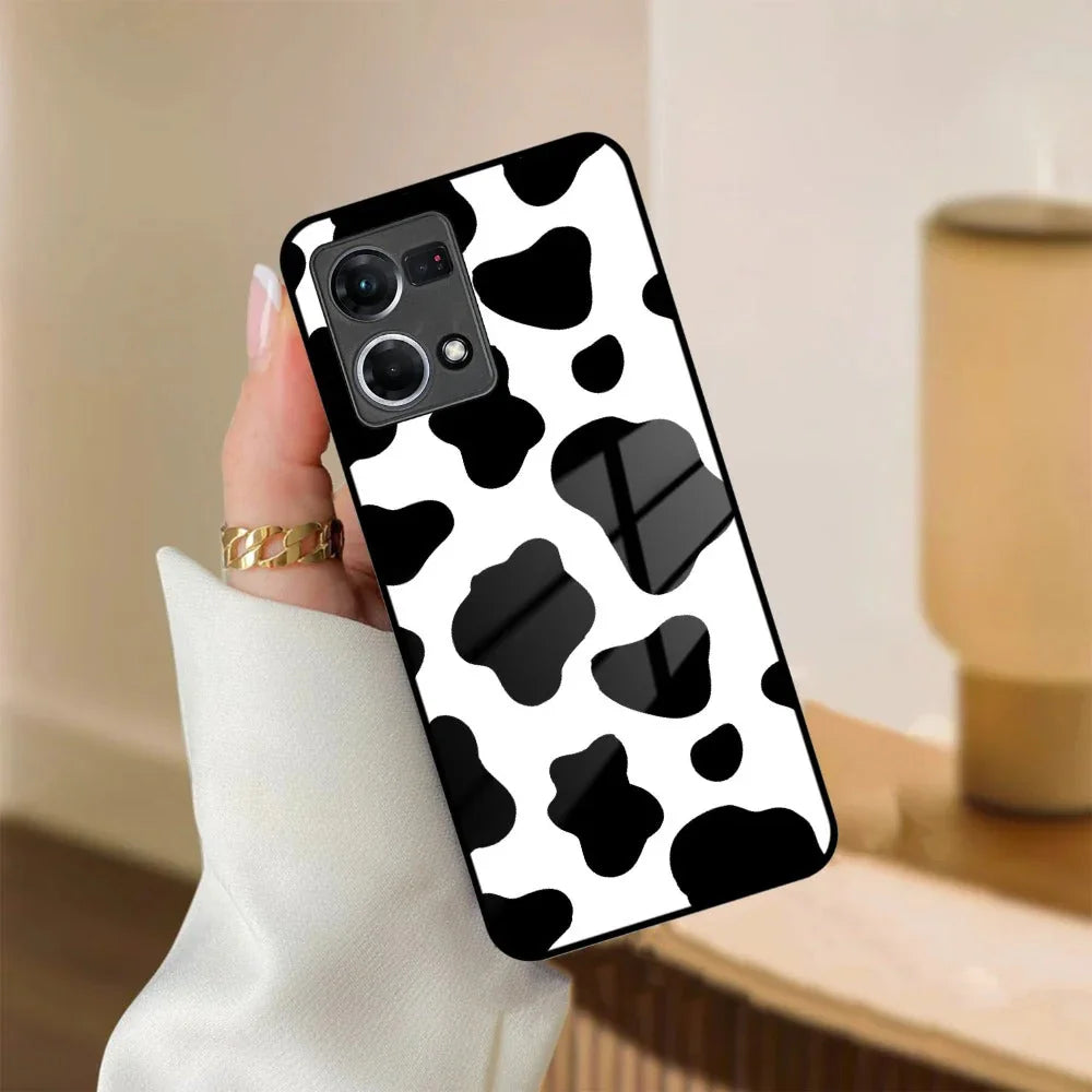 Cow Print Glass Phone Case And Cover For Oppo - ShopOnCliQ
