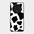 Cow Print Glass Phone Case And Cover For Oppo F27 5G