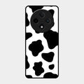 Cow Print Glass Phone Case And Cover For Oppo F27 Pro Plus 5G
