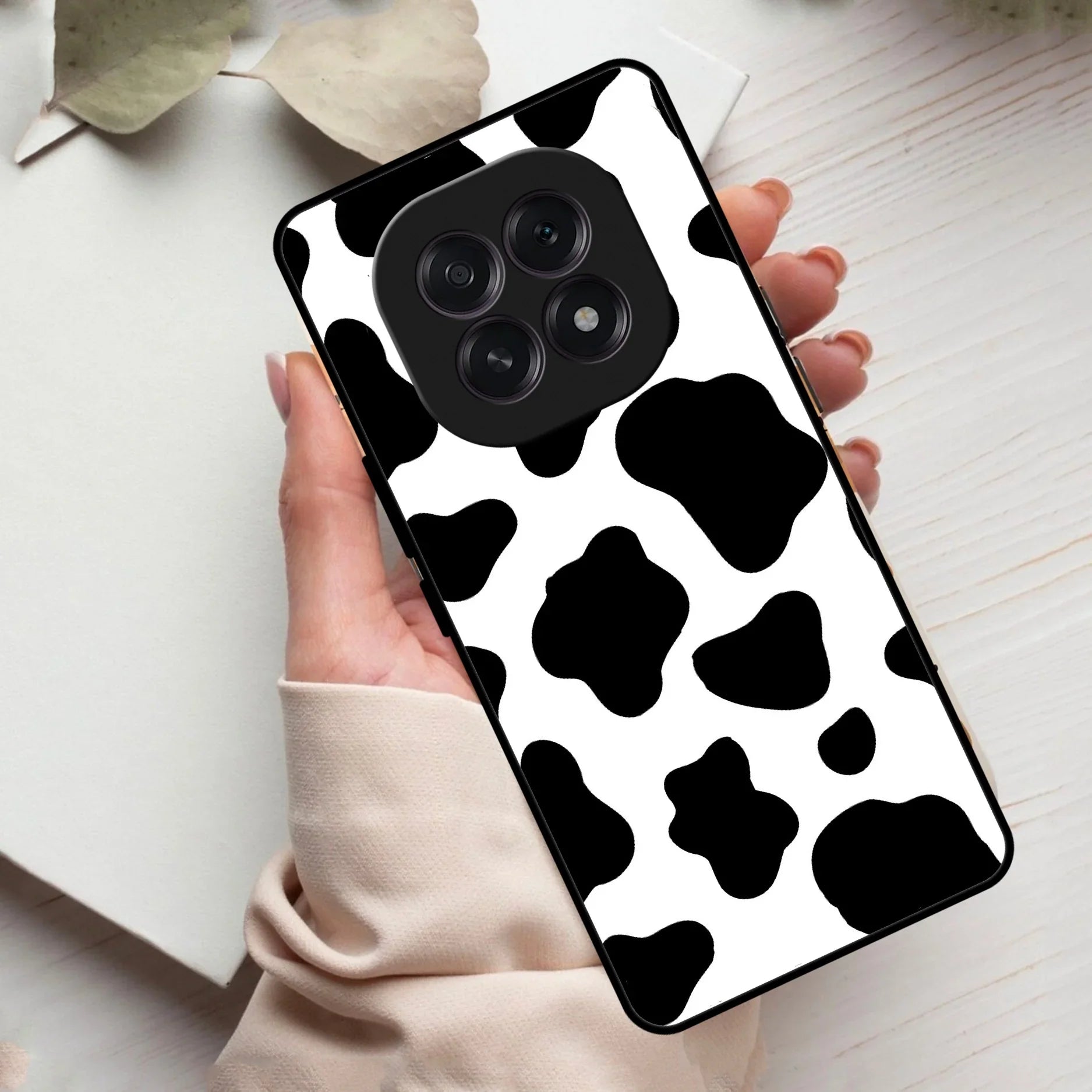Cow Print Glass Phone Case And Cover For Oppo - ShopOnCliQ
