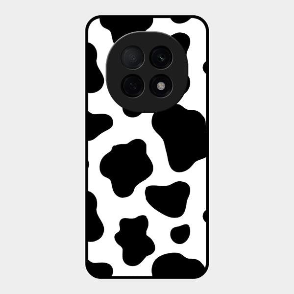 Cow Print Glass Phone Case And Cover For Oppo F29 Pro 5G