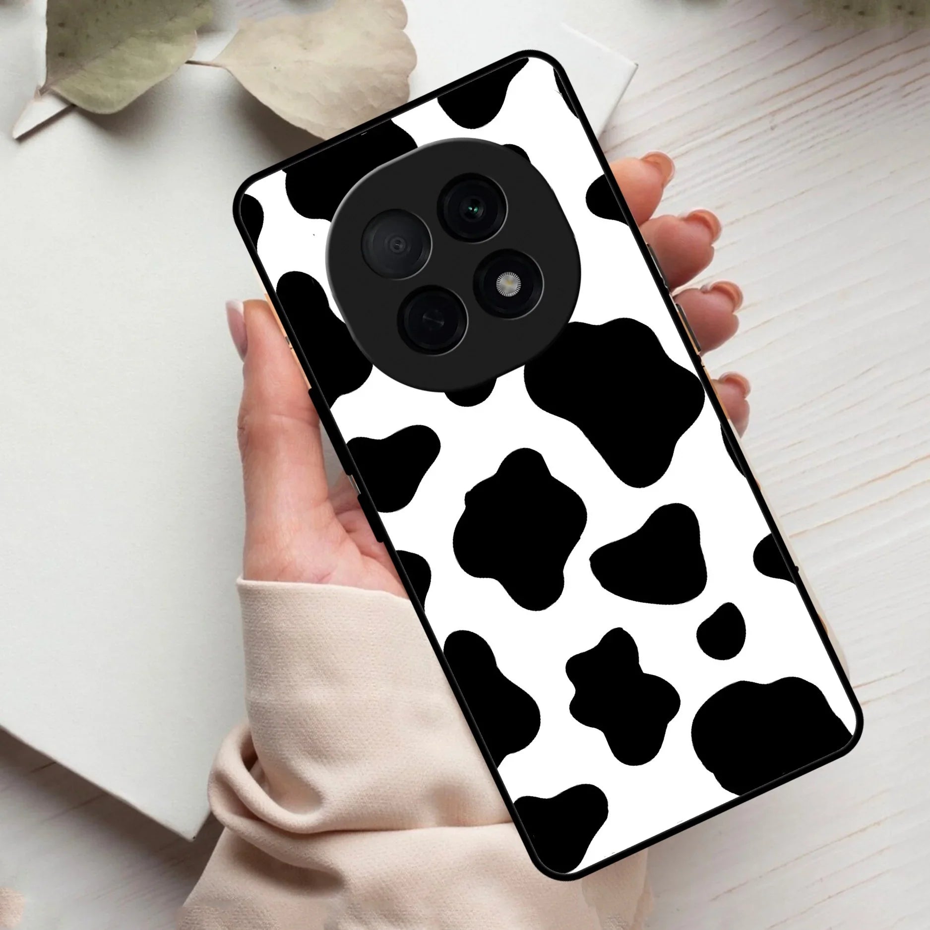 Cow Print Glass Phone Case And Cover For Oppo - ShopOnCliQ