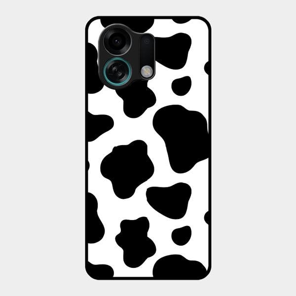 Cow Print Glass Phone Case And Cover For Oppo K13 Turbo 5G