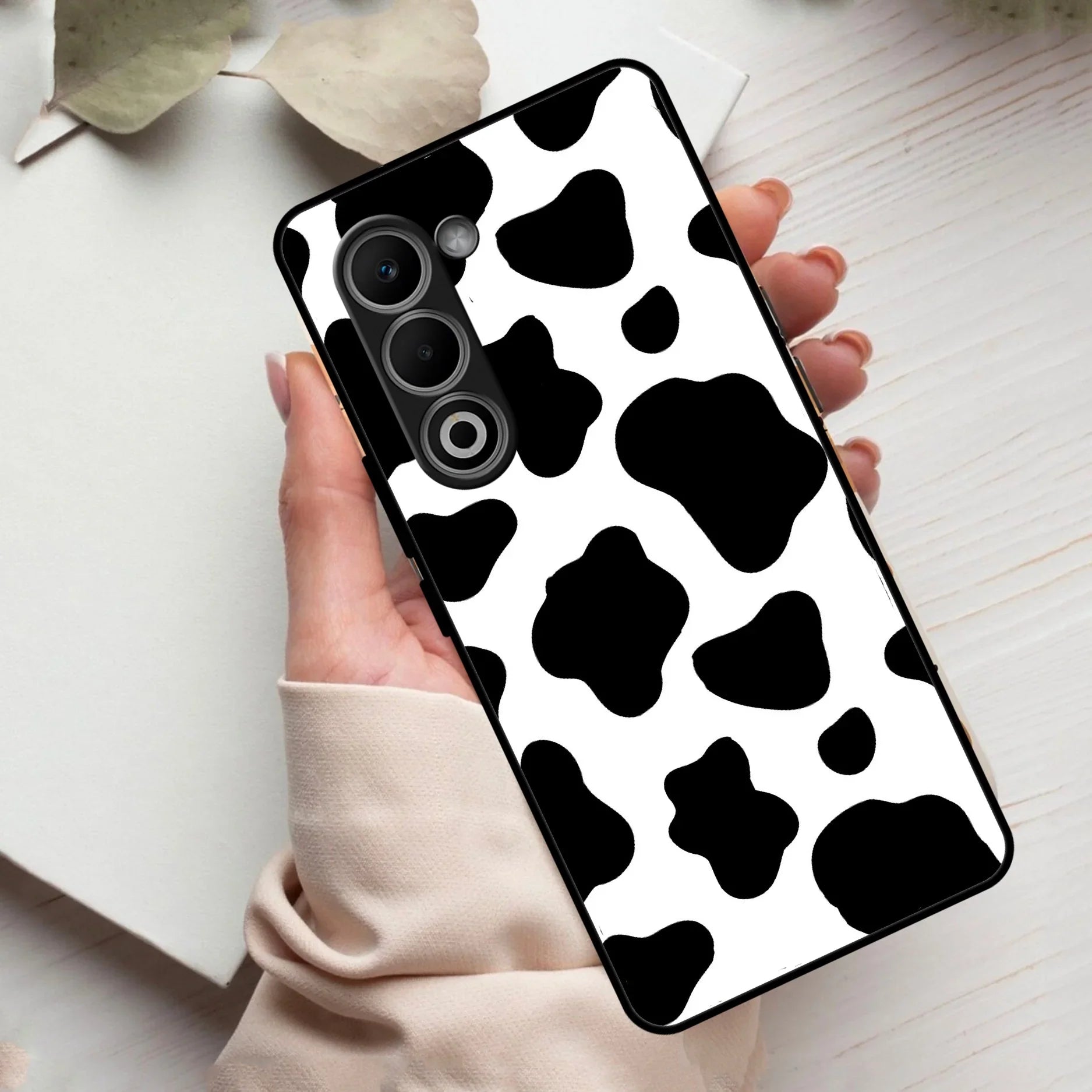 Cow Print Glass Phone Case And Cover For Oppo - ShopOnCliQ