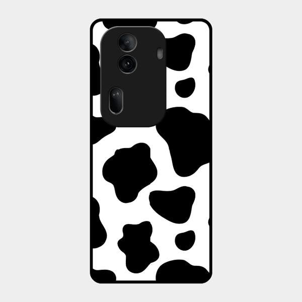 Cow Print Glass Phone Case And Cover For Oppo Reno 11 Pro 5G