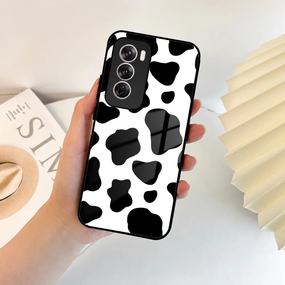 Cow Print Glass Phone Case And Cover For Oppo - ShopOnCliQ