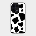 Cow Print Glass Phone Case And Cover For Oppo Reno 13 5G