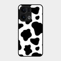 Cow Print Glass Phone Case And Cover For Oppo Reno 13 Pro 5G