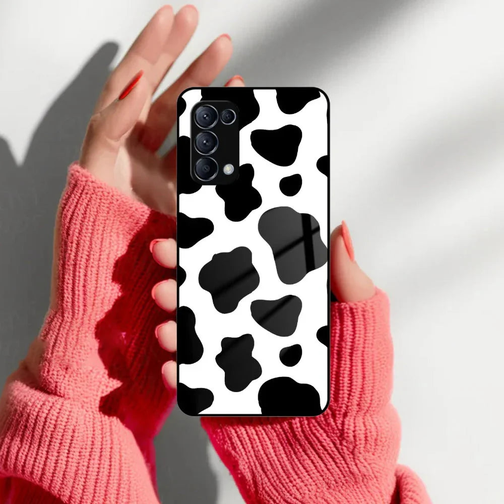 Cow Print Glass Phone Case And Cover For Oppo - ShopOnCliQ