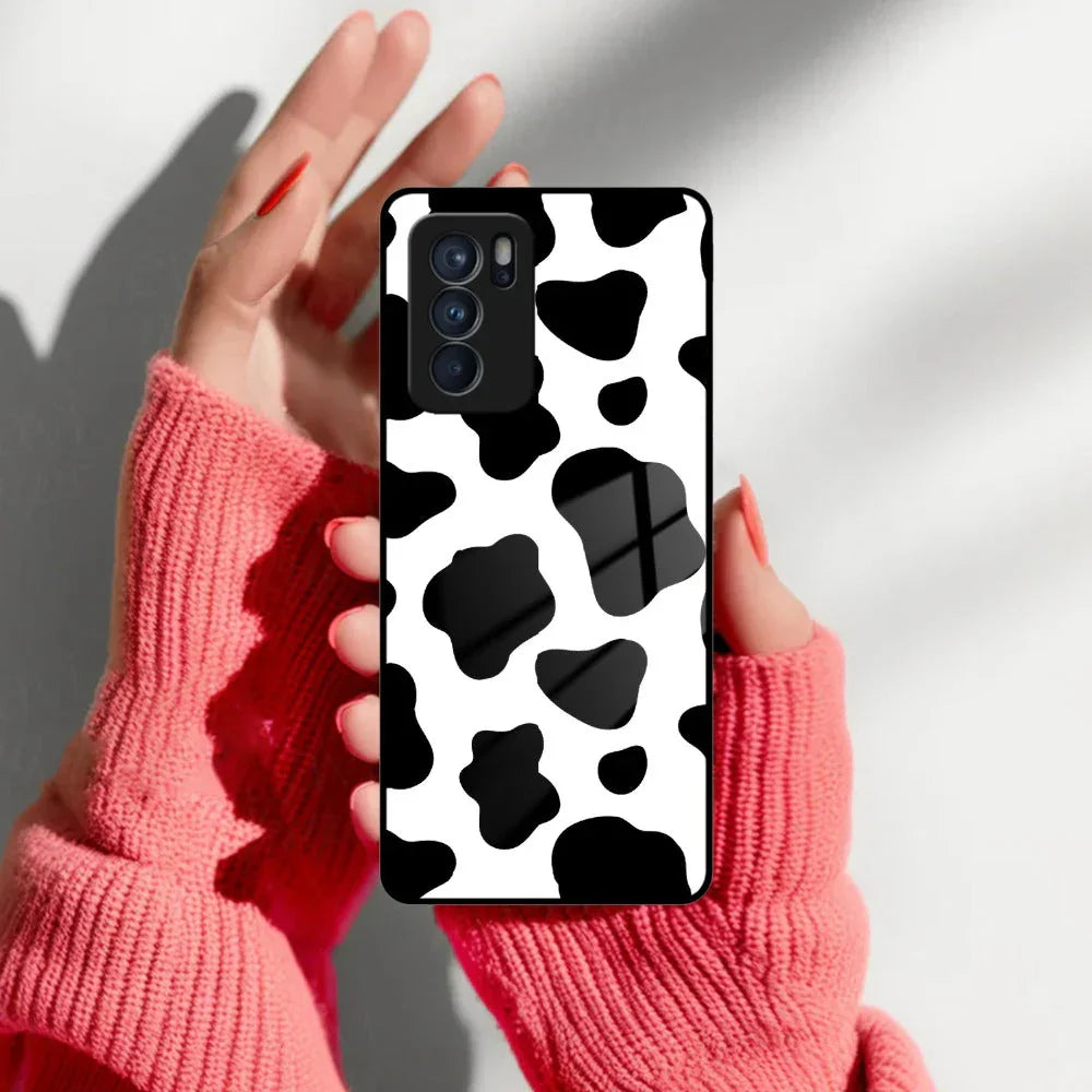 Cow Print Glass Phone Case And Cover For Oppo - ShopOnCliQ