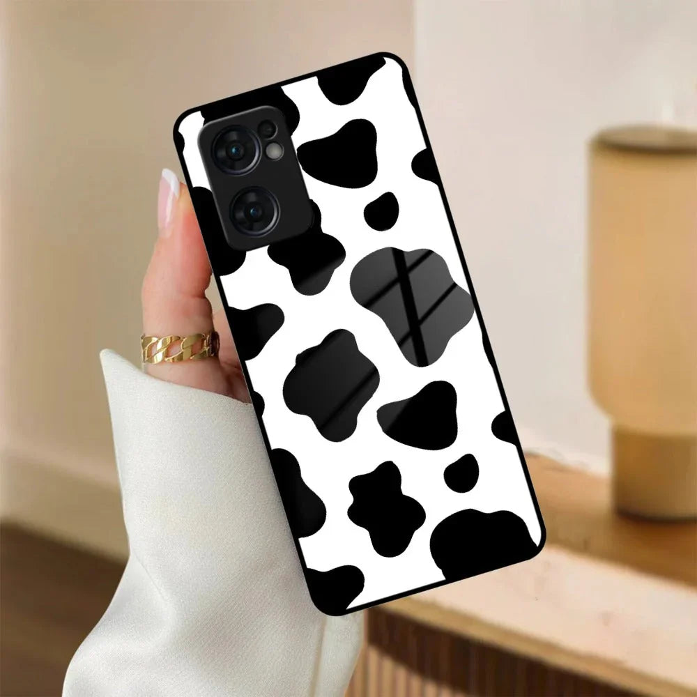 Cow Print Glass Phone Case And Cover For Oppo - ShopOnCliQ