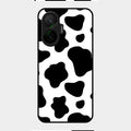 Cow Print Glass Phone Case And Cover For Poco F7 5G