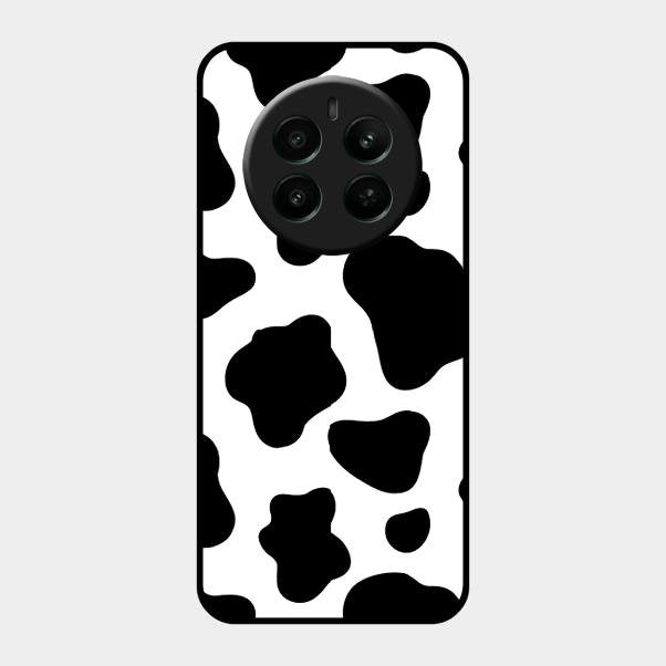Cow Print Glass Phone Case And Cover For Realme 12 Plus 5G
