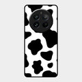 Cow Print Glass Phone Case And Cover For Realme 12 Pro Plus 5G