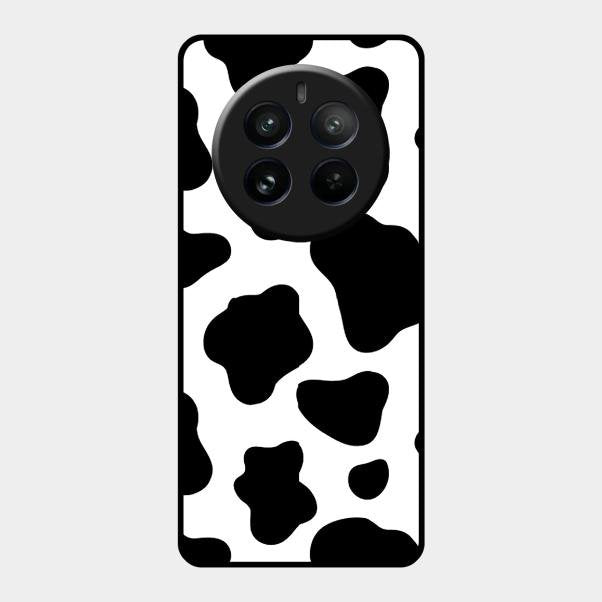 Cow Print Glass Phone Case And Cover For Realme 12 Pro Plus 5G