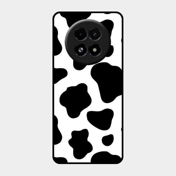 Cow Print Glass Phone Case And Cover For Realme 13 5G