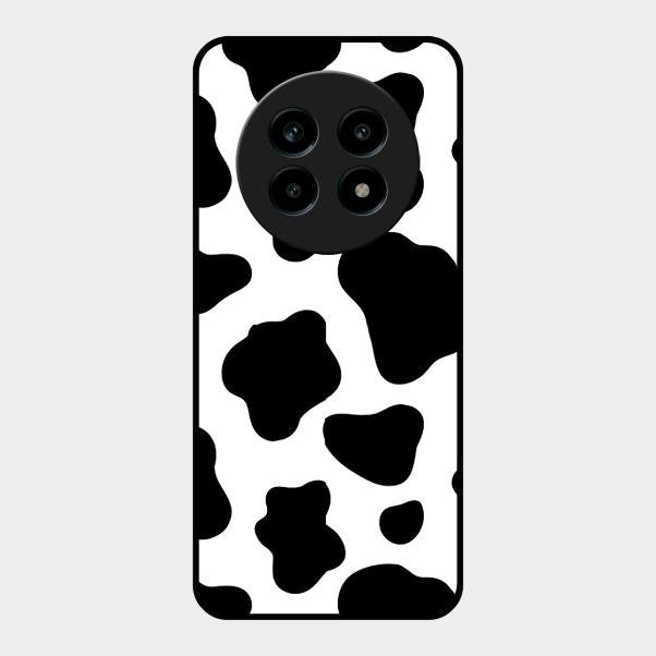 Cow Print Glass Phone Case And Cover For Realme 13 Pro Plus 5G