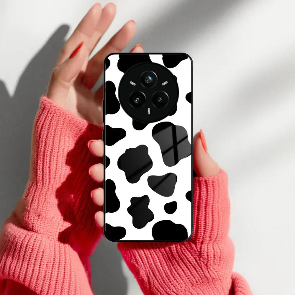 Cow Print Glass Phone Case And Cover For Realme/Narzo - ShopOnCliQ