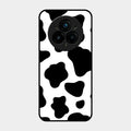 Cow Print Glass Phone Case And Cover For Realme 14 Pro 5G