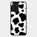 Cow Print Glass Phone Case And Cover For Realme C33 2023