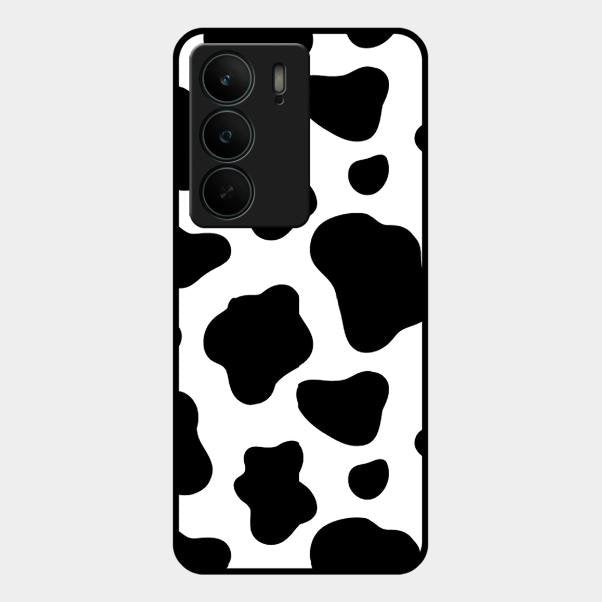 Cow Print Glass Phone Case And Cover For Realme C75 5G