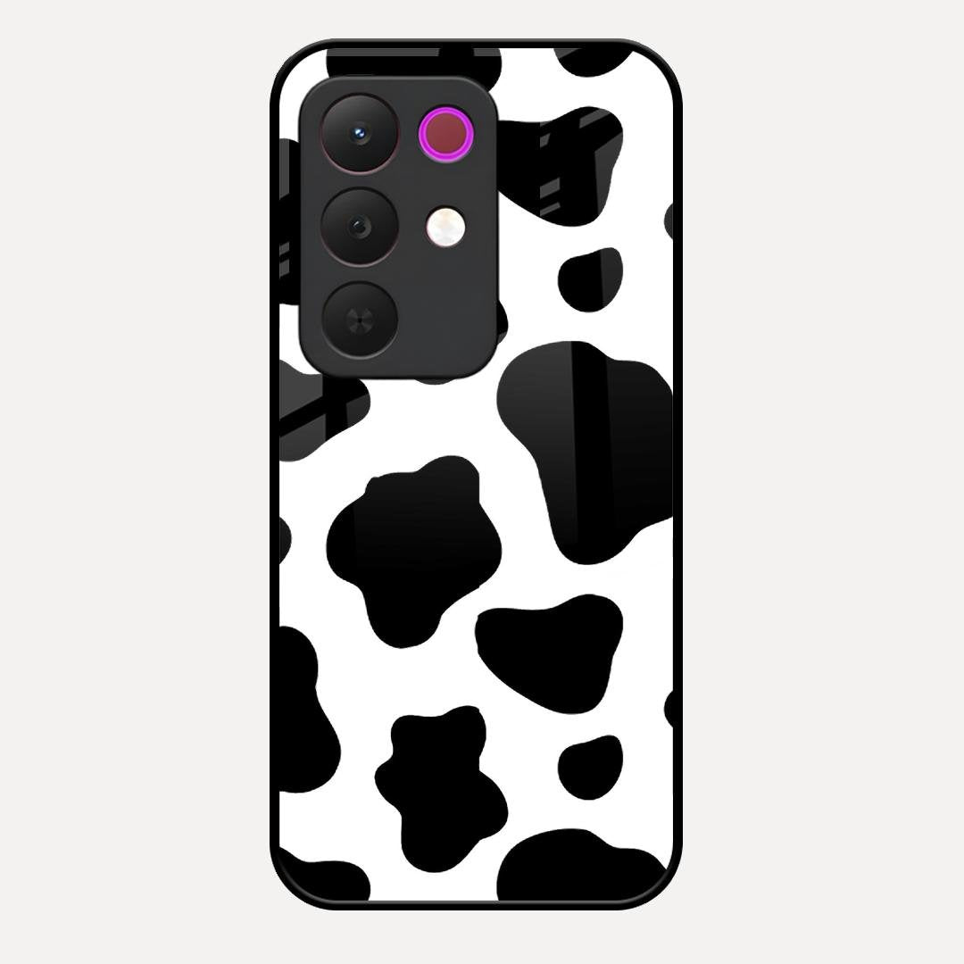 Cow Print Glass Phone Case And Cover For Realme C85 5G