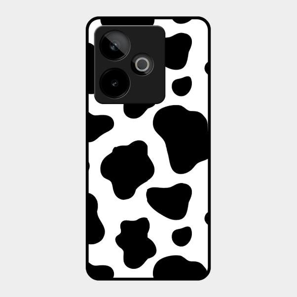 Cow Print Glass Phone Case And Cover For Realme Gt 7 5G